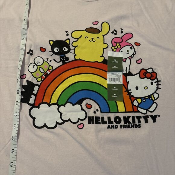 Hello Kitty and Friends Tee Pink Shirt by Sanrio Size XL - Picture 9 of 12